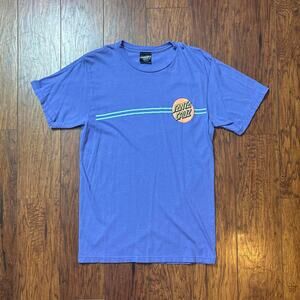 Santa Cruz Y2K Retro Purple Classic Dot Graphic Short Sleeve T-Shirt
